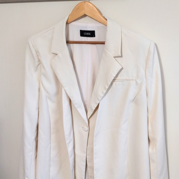 Cider Women's Cream Blazer/Jacket Size Large - Picture 4 of 12